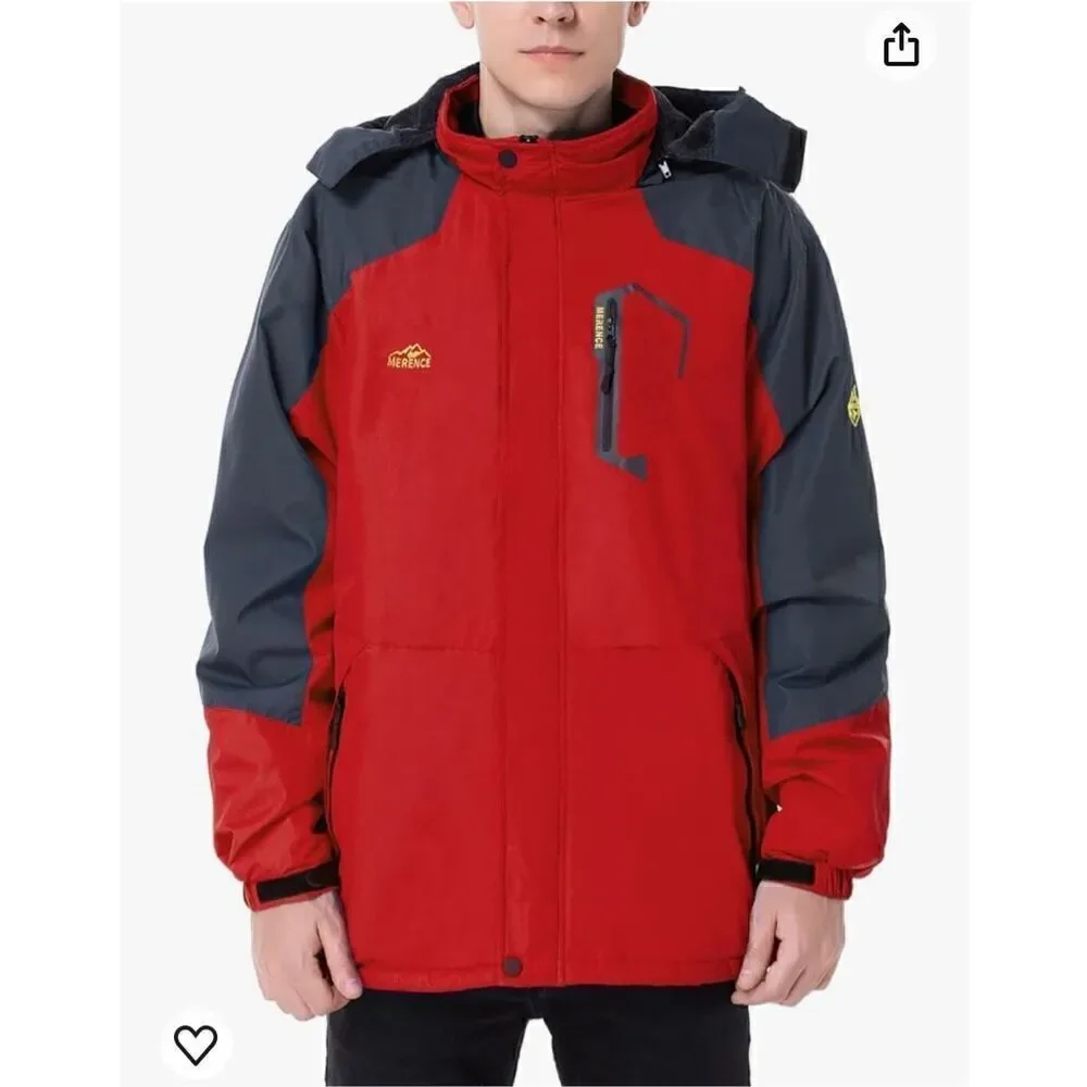EQUICK Men's Waterproof Ski Jacket Fleece Windproof
